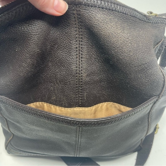 The Sak Brown Leather Crossbody Purse – Adjustable Strap - Picture 3 of 11